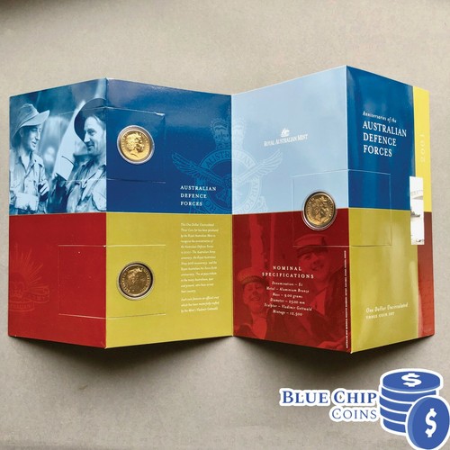 2001 UNC RAM AUSTRALIAN DEFENCE FORCES 3 COIN SET - Bild 7 von 7