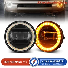 2PCS LED Fog Lights w/ DRL Turn Signal Bumper Lamps For Toyota Tacoma 2005-2011