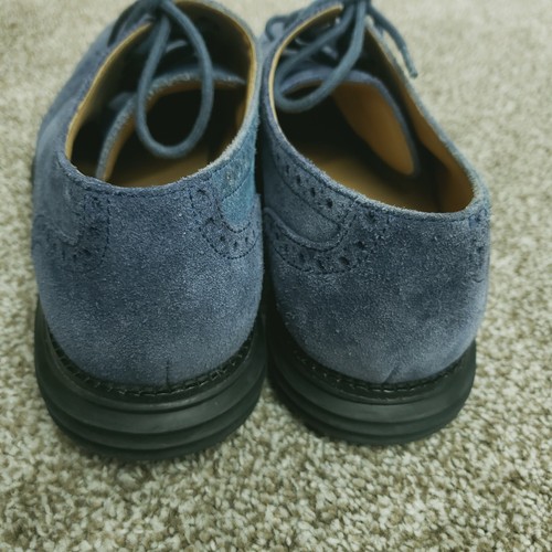 Zapatos Cole Haan LunarGrand para hombre talla 8,5 M azul gamuza punta de ala Oxford C12449 en buen estado - Imagen 6 de 14