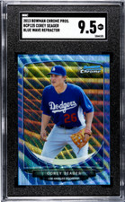 2013 Bowman Chrome #BCP125 Corey Seager Blue Wave Refractor MINT+ SGC 9.5