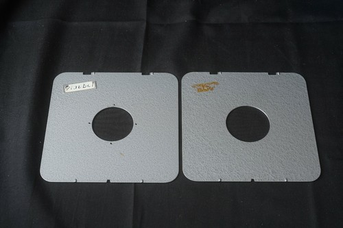 2 genuine older style 5x4 10 x 8 plaubel SG5/344 lens board hole 55 & 53 -16,6x2 - 第 1/2 張圖片