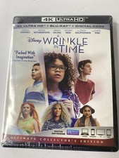 Disney A Wrinkle in Time (4K Ultra HD + Blu-Ray + Digital, 2018) New Sealed