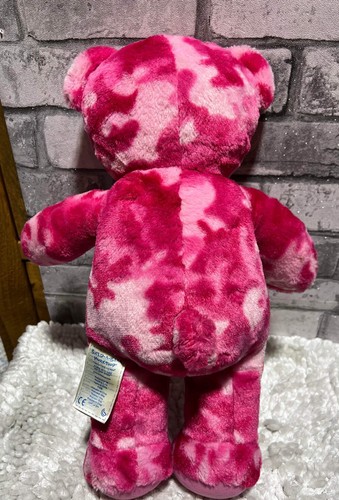 Build A Bear Workshop Pink Camouflage Teddy Plush Stuffed Animal 17” - Picture 3 of 7
