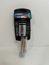 New Reese Towpower 1/2 in 5/8 in Sleeved Lock Dog Bone Receiver w/ Keys, 7005600