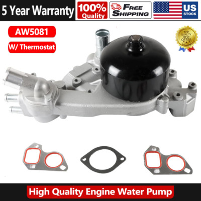 AW5081 Water Pump W/ Thermostat for Chevy Corvette Pontiac Firebird LS1 LS6 5.7L