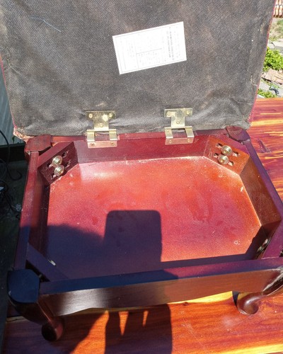 Mahogany Footstool / Stool with Storage  (FS66) - Picture 6 of 6