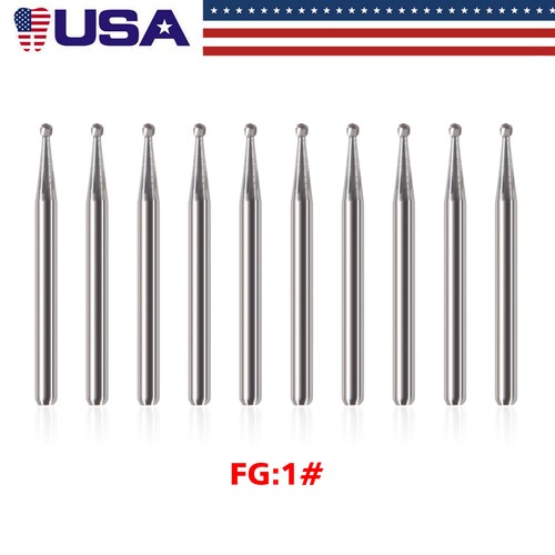 10-100Pcs Dental Carbide Burs fit for High Speed Handpiece Round Cone Bur FG 1.6 - 第 80/131 張圖片
