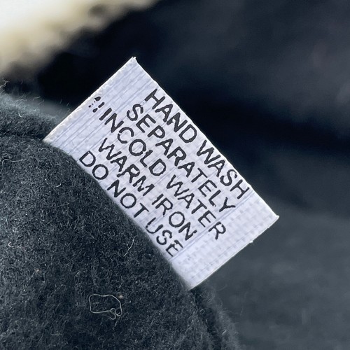 Unisex 100% WOLLE STRICKMÜTZE Fleece gefüttert Made in Nepal One Size grau schwarz weiß - Bild 5 von 7