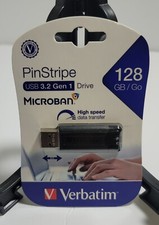 Verbatim PinStripe 128GB USB 3.0 Flash Drive 49319