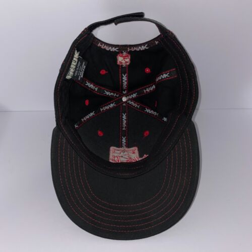 Vintage Tony Hawk Baseball Cap Black Red Stitching Skateboarding - Picture 6 of 7