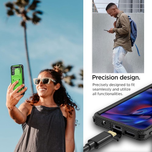 For Samsung Galaxy S21 FE 5G Dual Layer Rugged Phone Case Cover + Tempered Glass - Bild 11 von 54