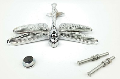 Brass Chrome Nickel Dragonfly Door Knocker Vintage Style