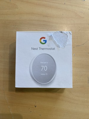 Google Nest Smart Thermostat, Snow - GA01334-US
