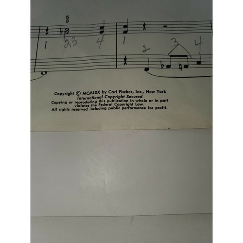Secret Mission Piano solo by Lynn Freeman Olson 1970 Sheet Music - Picture 3 of 3