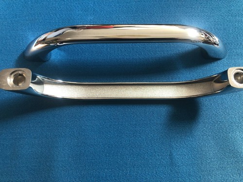 2x standard steel bath handles grips 225mm long 190mm centers chrome solid brass - Picture 4 of 6