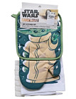 Star Wars Grogu Mandalorian Kitchen Towel Oven Mitt Pot Holder 3pc Set