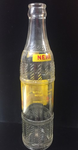 Vintage NEHI SODA 10oz Glass Bottle - Picture 3 of 12