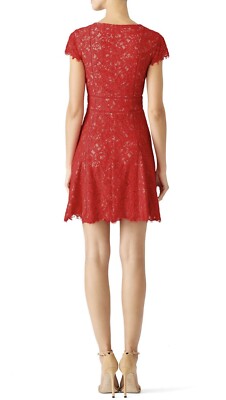 chinese dress ladies Kata Red Lace Maxi Dress - US 8