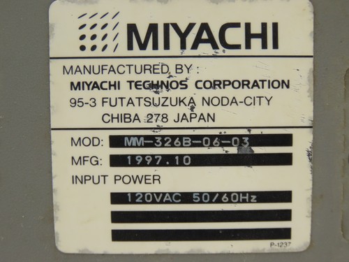 Miyachi MM-326B-06-03 Schweißnetzteil Schweißmonitor Checker & Welcard - Bild 3 von 13