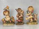 Lot of 3 Vintage Anri 5.5” Wood Carving Figurines By Ferrandiz