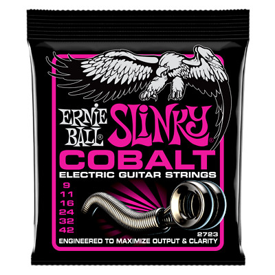 Ernie Ball Cobalt Super Slinky Electric Guitar Strings 9-42 P02723