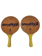  2 Vintage Smashball Paddles Raquets By Pacific Sports Nice Used Condition