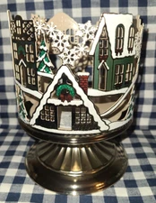 ALL NEW Village Scene 3-Wick Candle Holder Bath & Body Works SHIPS FREE!