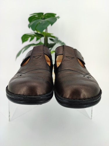 Finn Women's Mary Jane Brown Leather Comfort Shoes Size 37D EU 6.5 US - Picture 2 of 10