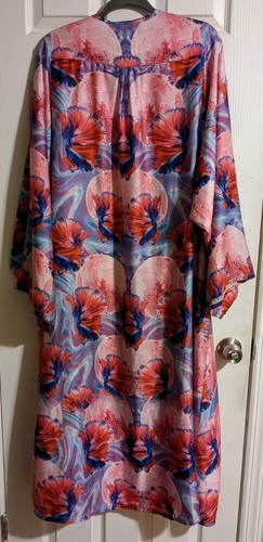 Camille de Fago Kimono Robe One Size Betta Fish Disco Ball Unique Festival - Picture 6 of 8