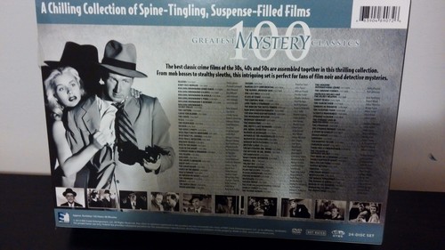 Greatest Mystery Classics 24 DVD's 100 Movies - Free Shipping~ - Foto 3 di 4