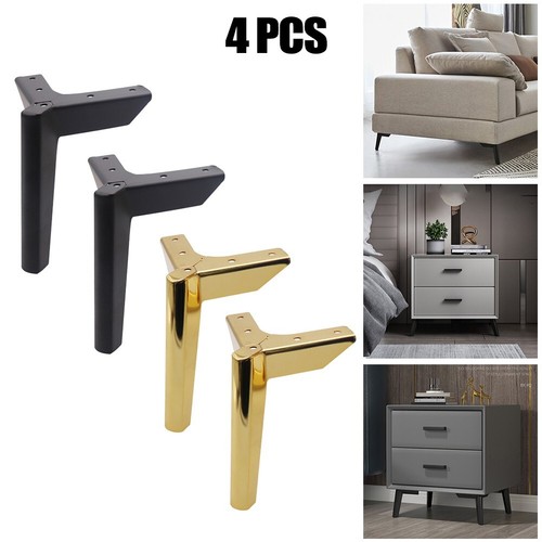 4pcs Furniture Legs Metal,for Sofa Bed Cabinet Coffee Table Feet Chair Desk Foot - Picture 25 of 40