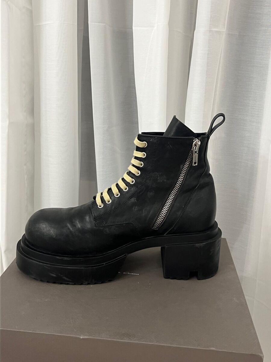 Rick Owens Black Low Army Bogun Boots EU45 US12 | eBay Rick Owens Black Low Army Bogun Boots EU45 US12 | eBay