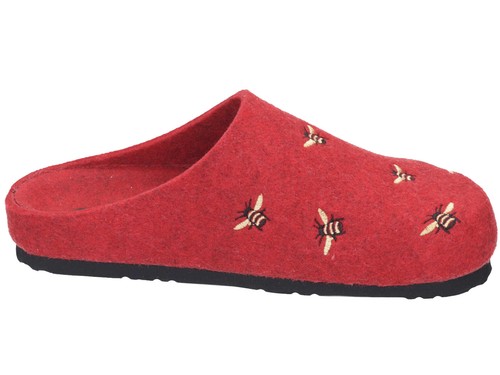Dr. Brinkmann Pantofole Da Donna In Feltro Di Lana Bienenmortiv 320029 - Imagen 10 de 13