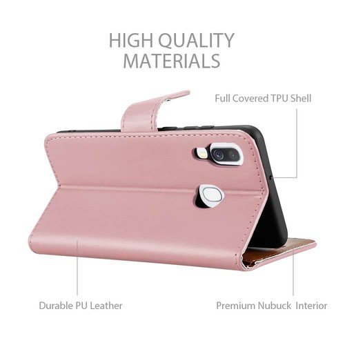 For Samsung Galaxy A40 Phone Case Leather Wallet Flip Folio Stand View Cover - Picture 76 of 79