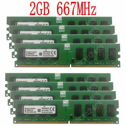 16GB 8GB 4GB 2GB DDR2 667MHz PC2-5300 KVR667D2N5/2G Memory SDRAM Kingston LOT BT - Picture 17 of 17