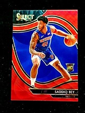 Saddiq Bey 2020-21 Panini Select Courtside Red Wave Prizm Rookie #282 RC SSP