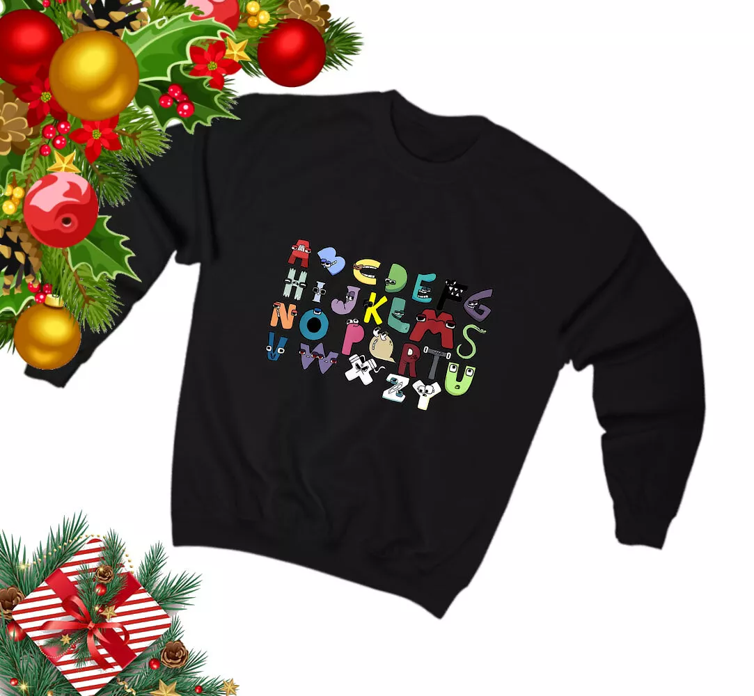  Alphabet Lore F For Boys Santa Hat Ho Ho Ho Christmas Xmas  Sweatshirt : Clothing, Shoes & Jewelry