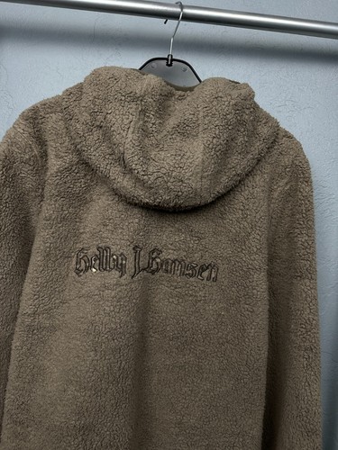 Helly Hansen Vintage Mens Teddy Sherpa Fleece Jacket Hoodie Size L - Picture 8 of 8