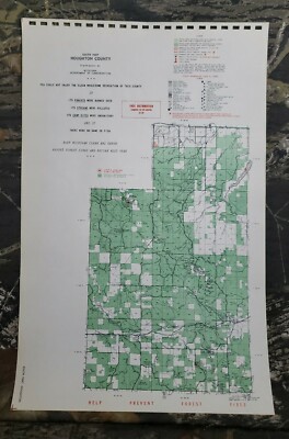 Houghton County Plat Map Vtg 1953 South Part Houghton County Michigan Dept Conservation Plat Maps |  Ebay