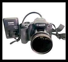 CANON POWERSHOT SX60 HS 16.1MP 65x Optical Zoom Camera Bag Charger Case SD Card