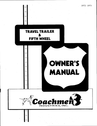 1972-1999 Forest River Coachmen RV OWNERS MANUALS Instruction Georgie Boy Viking - Picture 6 of 237