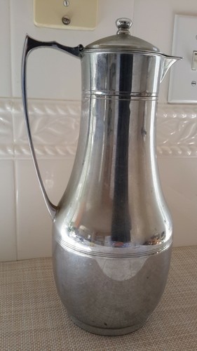 Jarra de metal termo vintage frasco N0.52 RARA jarra aislada hecha en Inglaterra - Imagen 1 de 12