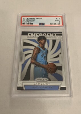 2019 Panini Prizm Emergent #17 Ja Morant RC Rookie Card PSA 9 MINT