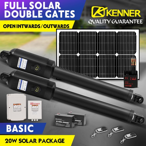 KENNER Double Swing Gate Opener Automatic Full Solar Power Remote Control 1200kg - Picture 3 of 16