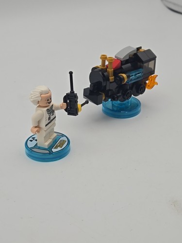LR12 Lego Dimensions Doc Brown Back to The Future 71230 Fun Pack Train Figure - Picture 4 of 4