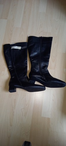 GABOR Stiefel Damen XL Schaft Gr.5 Schwarz Leder neu - Bild 2 von 5