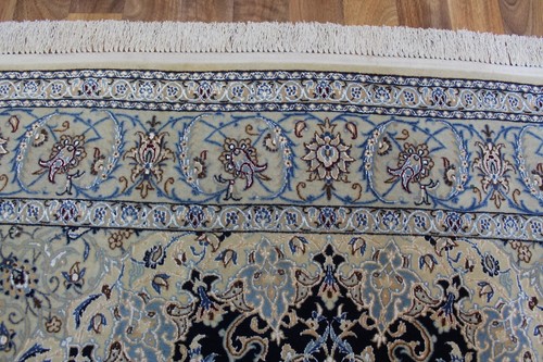 ALFOMBRA NAIN MUY FINA LANA Y SEDA CON FINO DISEÑO FLORAL 215 x 130 CM - Imagen 14 de 20