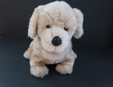 Gund WIGGLING 5364 Tan Golden Labrador Retriever Lab Plush Dog Leather Nose 14"