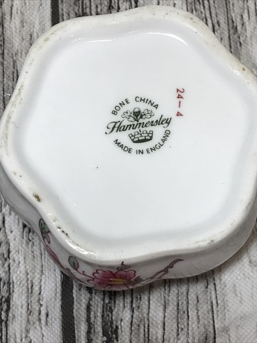 Hammersley Fine Bone China Ceramic Birds Of Paradise Trinket Box Floral - Picture 4 of 10