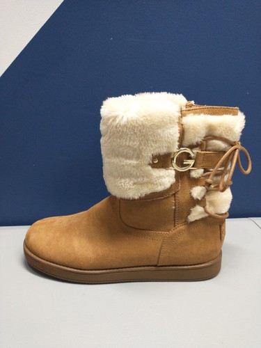 GBG Los Angeles Snow Boot Womens Size 9.5 Tan Suede Fur Plush Warm Pull On - Bild 4 von 15